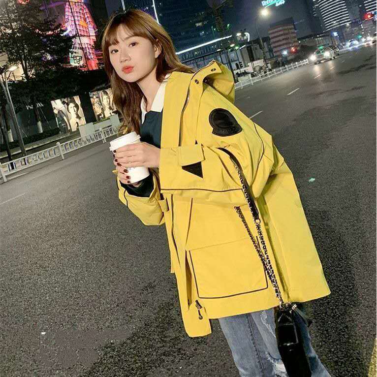 Tooling jacket female spring and autumn Korean version loose BF2022 early autumn new trendy wild Mori windbreaker student fat MM