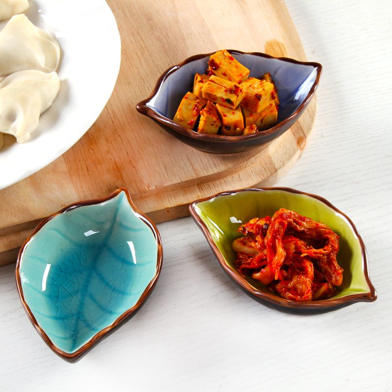 [four cost-effective] ceramic plate Japanese tableware multi-functional vinegar saucer seasoning dish creative snack plate
