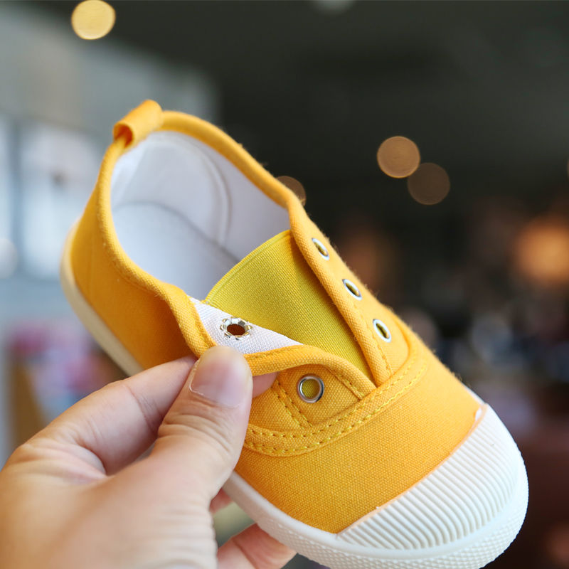 Children's canvas shoes spring and autumn new boys' Board Shoes girls' small white shoes baby children's shoes kindergarten children's shoes