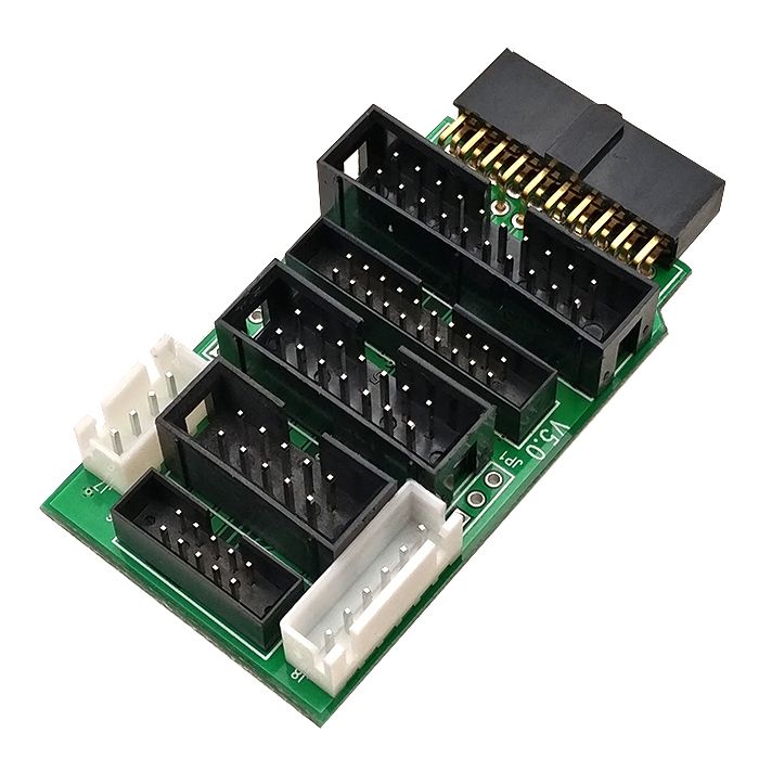 arm jtag swd转接板 jlink v8/v9v10ulink2/st-link/stm32/防插反