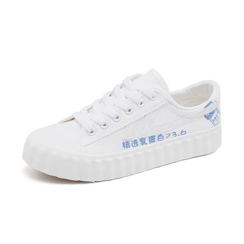 New fashion Yafeng cow canvas shoes women's summer small white shoes students' Korean online Red versatile ins sports shoes