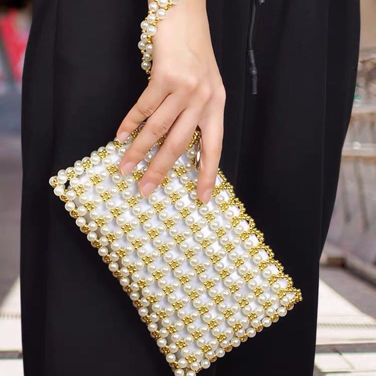 Handmade Beaded tassel zero purse One Shoulder Messenger Bag