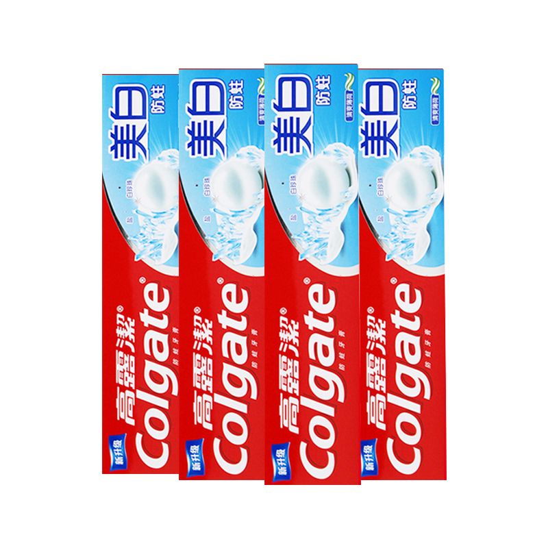 高露洁牙膏90g四只批发防蛀美白牙齿去口臭去渍男女学生家庭装