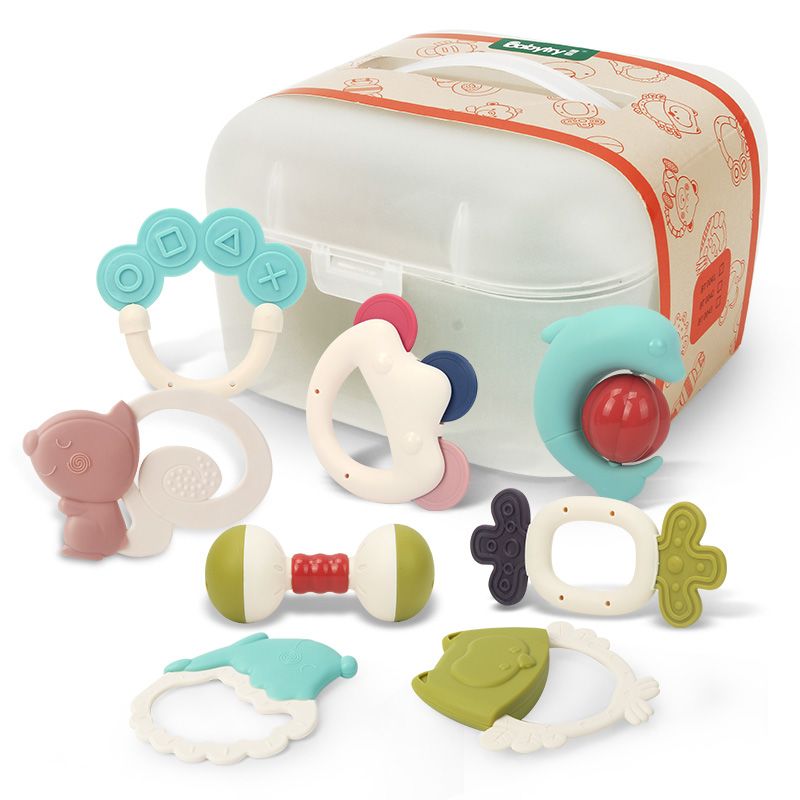 婴儿玩具新生儿0到3-6-12个月宝宝摇铃玩具一岁宝宝益智早教牙胶