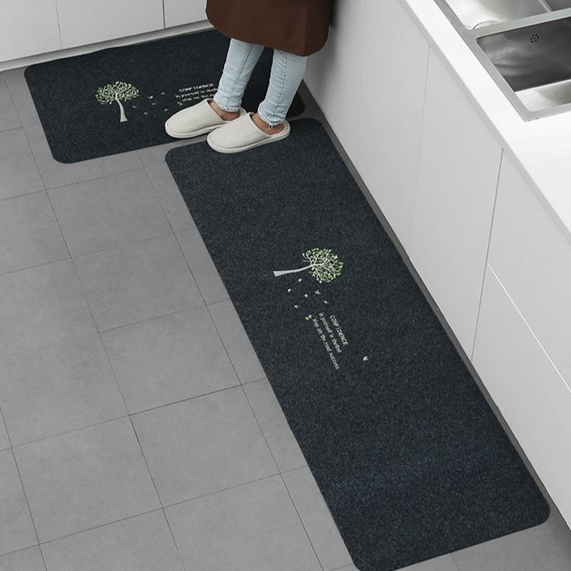 Household kitchen floor mat carpet long strip water absorption, oil absorption, dust absorption and antiskid floor mat customized for bathroom floor mat at door