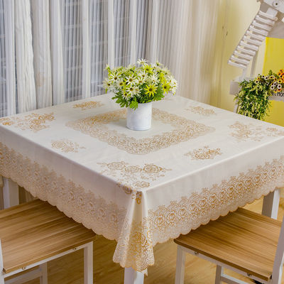 免洗餐桌布防水防尘台布防烫茶几垫正方形塑料八仙桌布正方形桌布