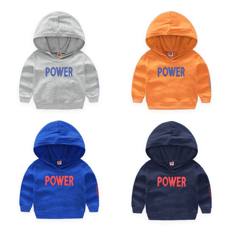 Boys' Hooded Sweater cover 2020 spring and autumn new children's wear Korean alphabet clothes baby fashion trend