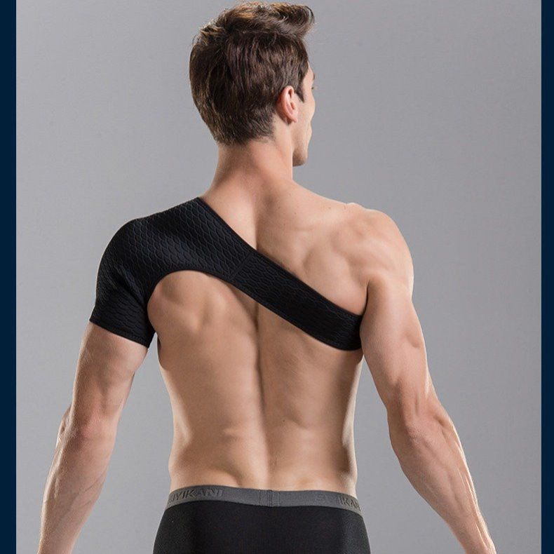 专业运动护肩男篮球肩膀护套保护套健身肩部装备关节可调节护肩颈