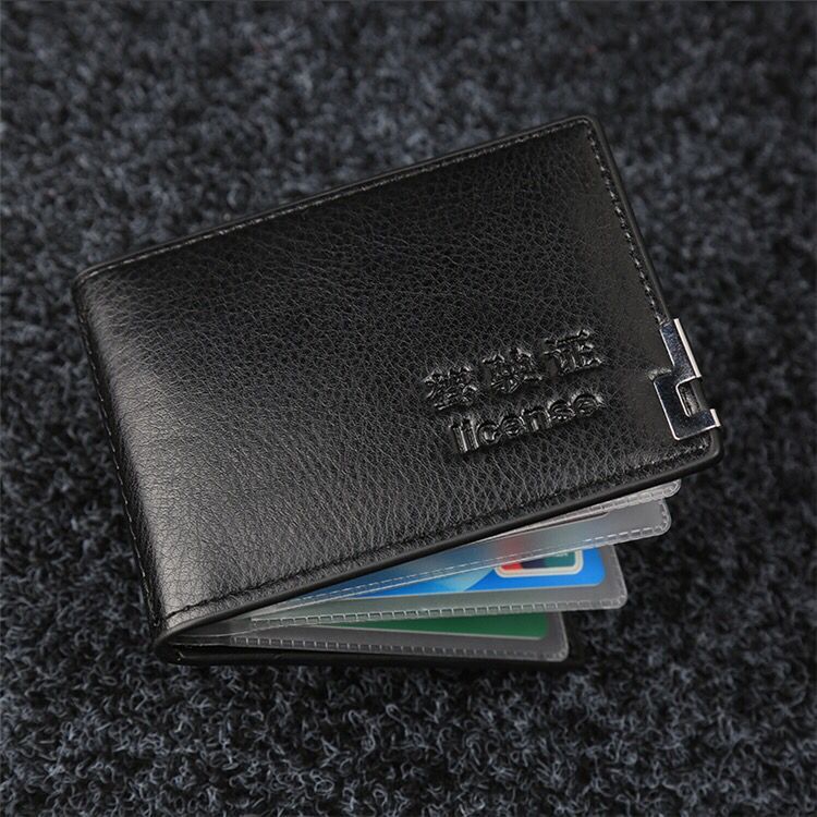Driver's license leather case men's and women's driver's license case leather card case multi-function motor vehicle driving license card bag folder two-in-one