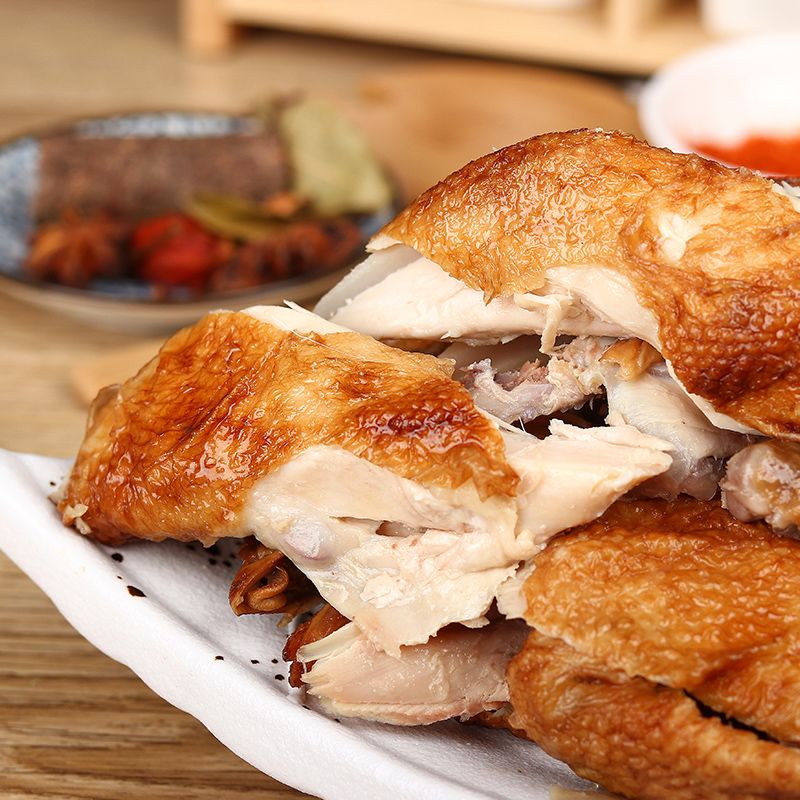南农烧鸡南京特产风味酱卤熟食五香味烧鸡整只鸡熟食即食真空包装