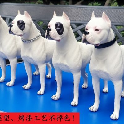 高端实心仿真模型 杜高犬办公室茶台摆件 仿真狗 猛犬