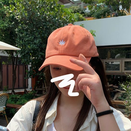 Hat female Korean version student wild tide cap net red baseball cap ins round face summer sunshade sunscreen hat male