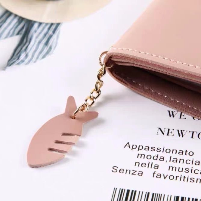 New Korean schoolgirl's small wallet short wallet women's 30% discount Cute Mini zero wallet multi function card bag women