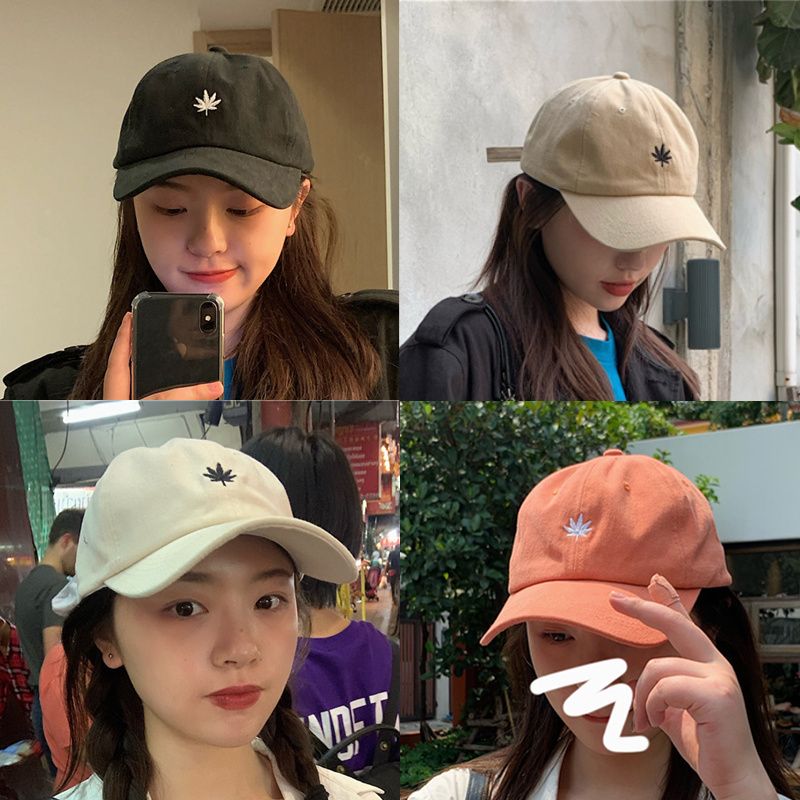 Hat female Korean version student wild tide cap net red baseball cap ins round face summer sunshade sunscreen hat male