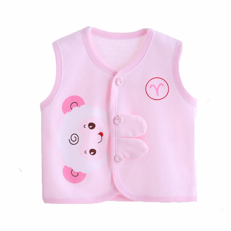 Baby cotton vest summer style boys' and girls' warm newborn Camisole thin vest 0-3-6-12 months