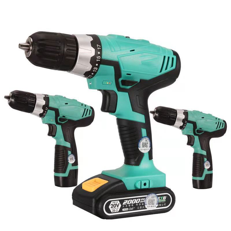 大艺多功能锂电钻1028电动手枪钻电起子1008充电钻手电钻12v16v
