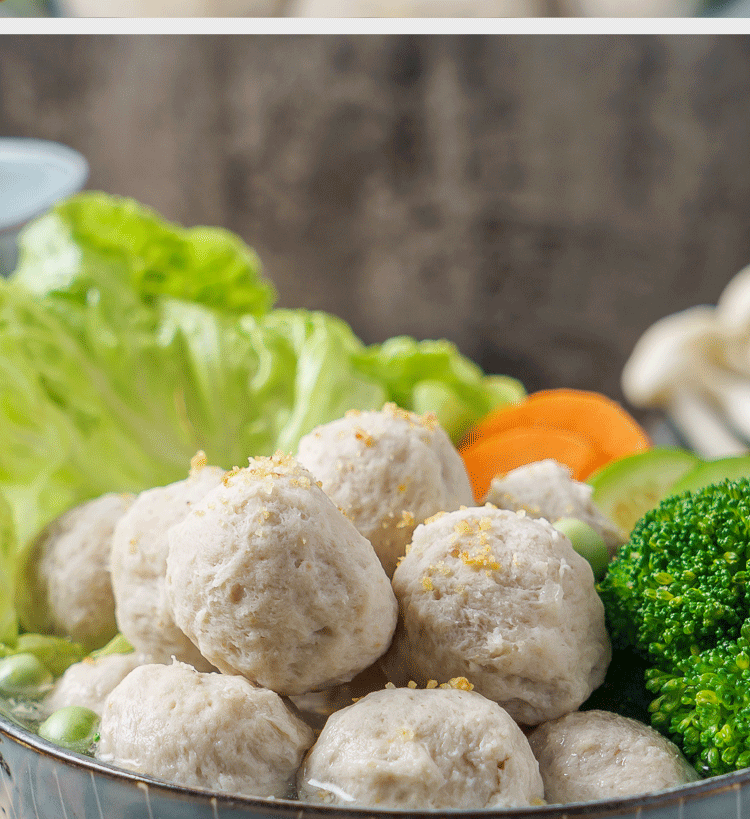 潮汕正宗手打猪肉丸香菇丸猪肚丸潮州肉丸子汕头火锅烧烤食材美食