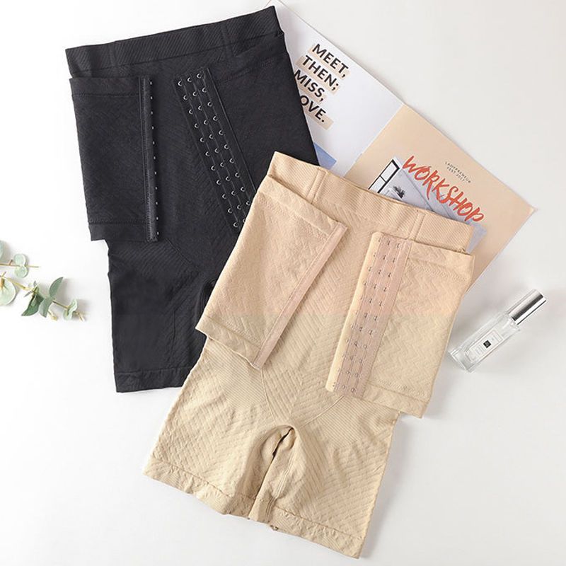 [Strong belly slimming and thin legs] High waist belly slimming underwear women's postpartum corset buttocks body shaping pants front row boxer pants