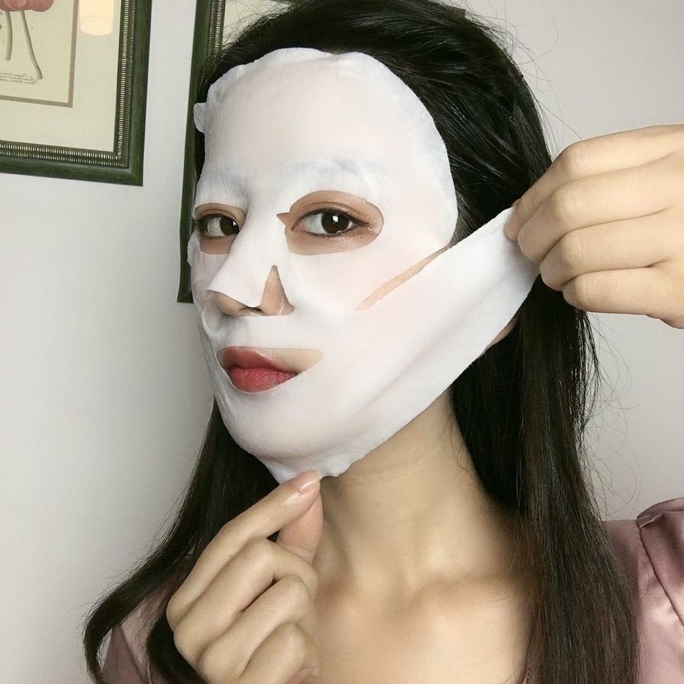 一叶子面膜小v脸面膜美白补水保湿淡化细纹提拉紧致小v脸面膜正品