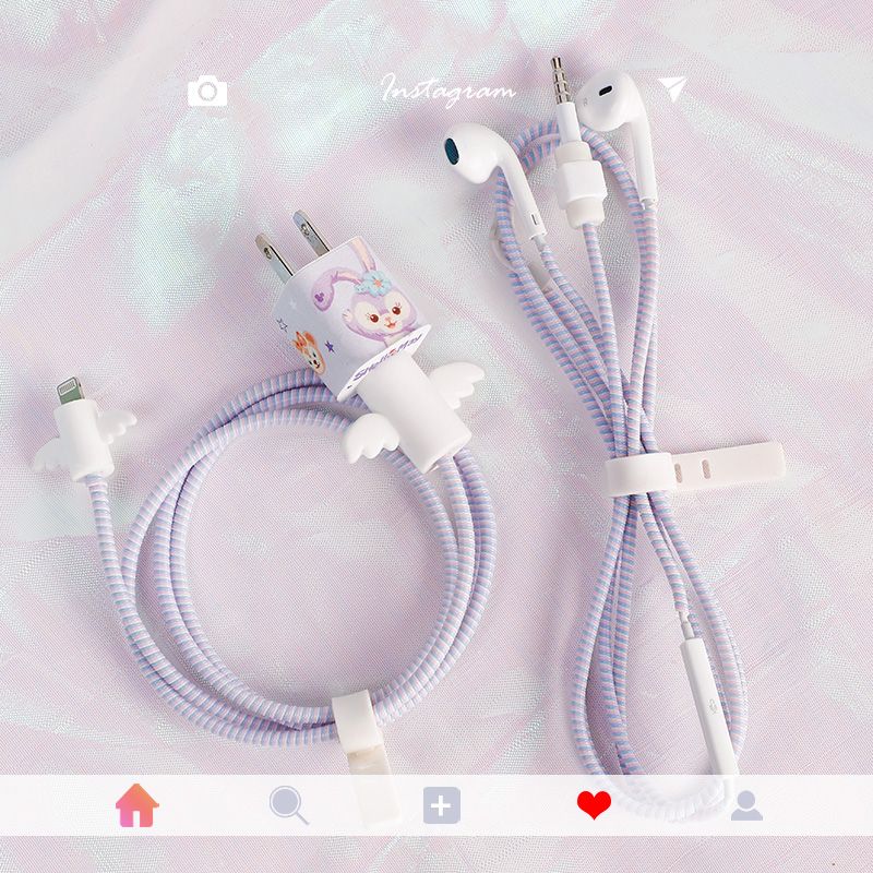 Apple data cable protection case iPhone 11 mobile phone charger card pack data cable winding rope