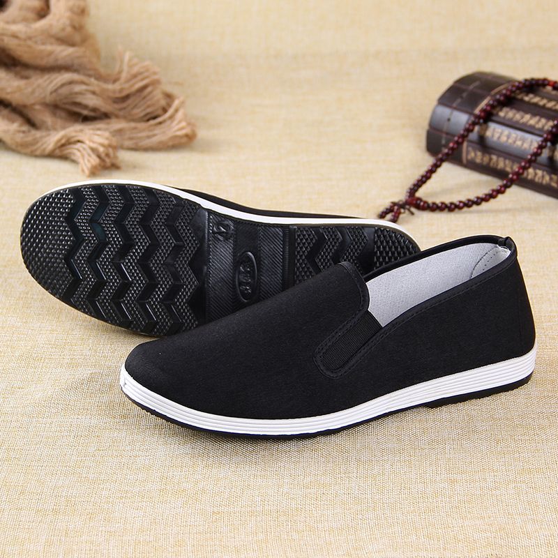 Old Beijing cloth shoes men's shoes single shoes spring antiskid wear resistant work shoes labor protection shoes