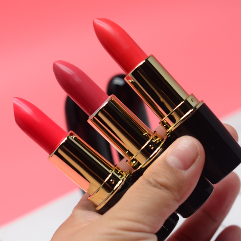 Three sets of red lipstick lipstick, student lipstick does not fade, moisturizing lip balm, lovely lips red lips glaze suit