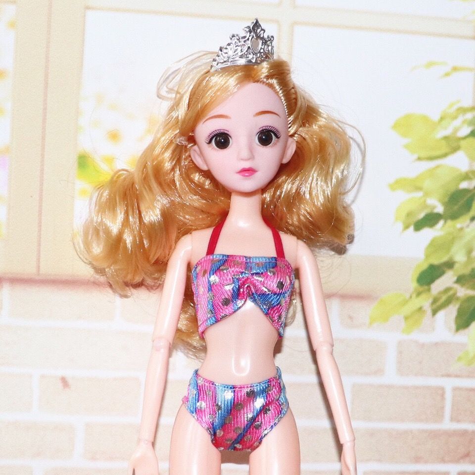 泳衣芭比娃娃衣服套装换装女孩玩具过家家生日礼物30CM公主洋娃娃