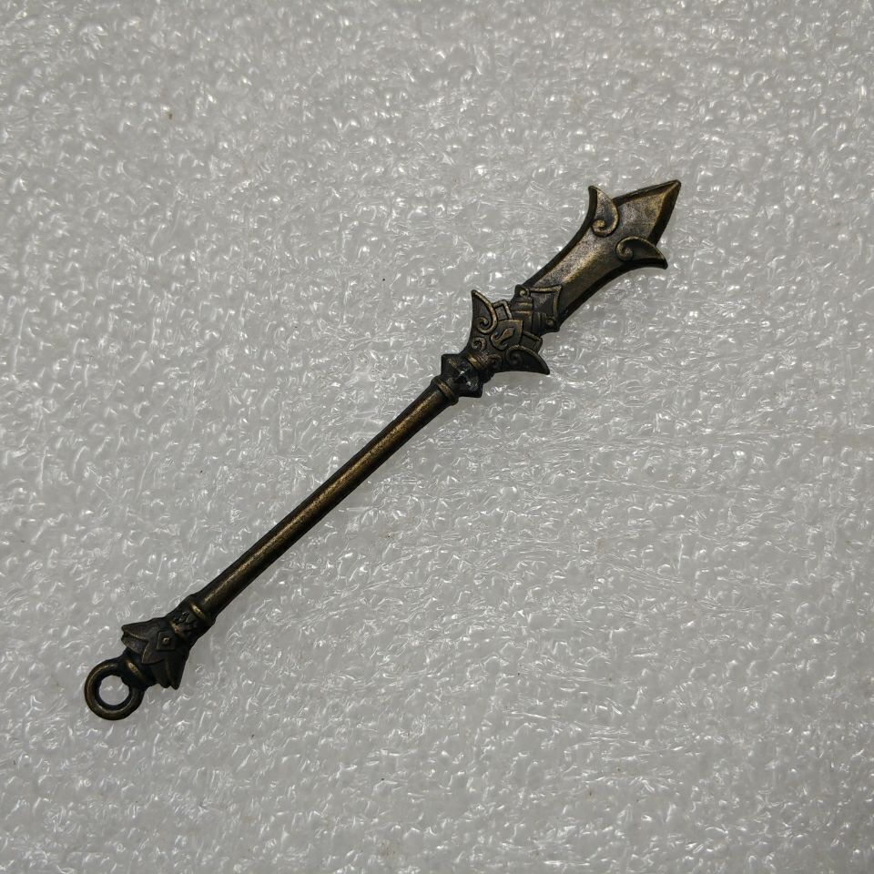 西游记动漫兵器模型 人偶杨戬公仔配件手办兵器三尖两刃刀【2月21日发