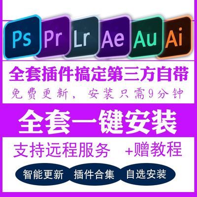 PR插件一键安装包支持photoshop AE LR PS软件cc2014/cc2020远程