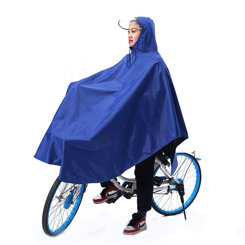 【大帽檐】雨衣自行车电动车摩托车骑行雨披加大加厚单人成人雨具