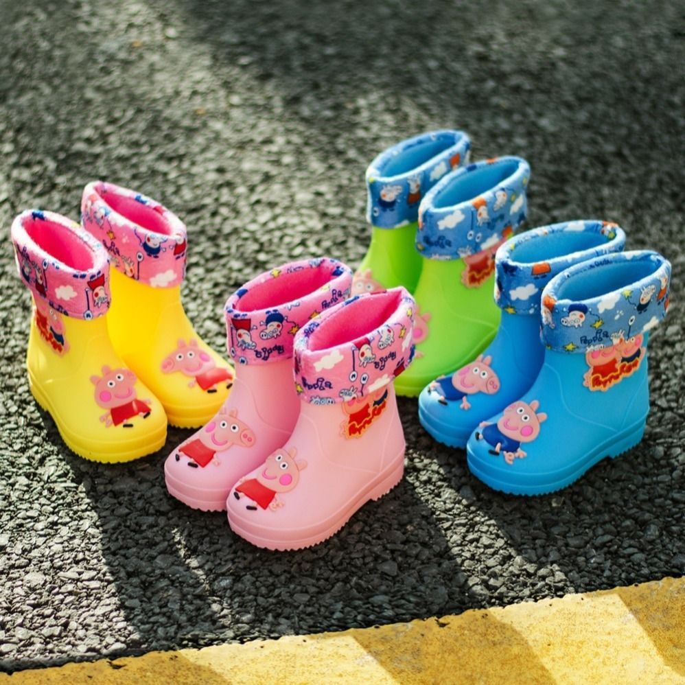 儿童雨鞋男水鞋雨衣套装防滑小学生女孩宝宝雨靴防水雨衣可爱新款