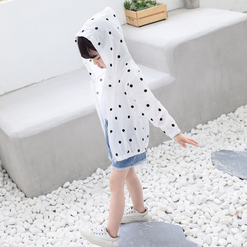 Girls' coat new children's foreign style thin spring and autumn children's baby pure cotton little girl spring and summer sunscreen