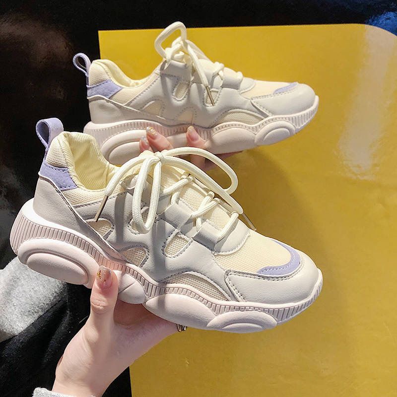 老爹鞋女ins潮透氣網面女鞋2021新款韓版學生百搭網紅超火智熏鞋