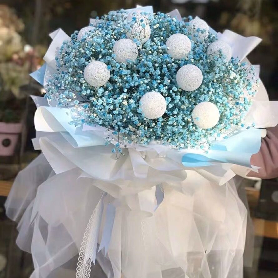 广西北海南宁桂林防城柳州真花满天星鲜花同城配送母亲节生日礼物