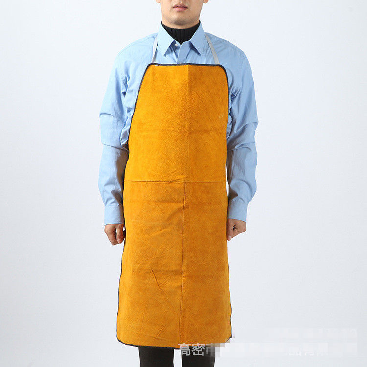 Cowhide electric welding apron welder apron welding protective clothing heat insulation protective apron electric welding fireproof flower apron