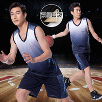 运动套装男夏季篮球服男士运动服速干衣透气宽松休闲跑步健身大码