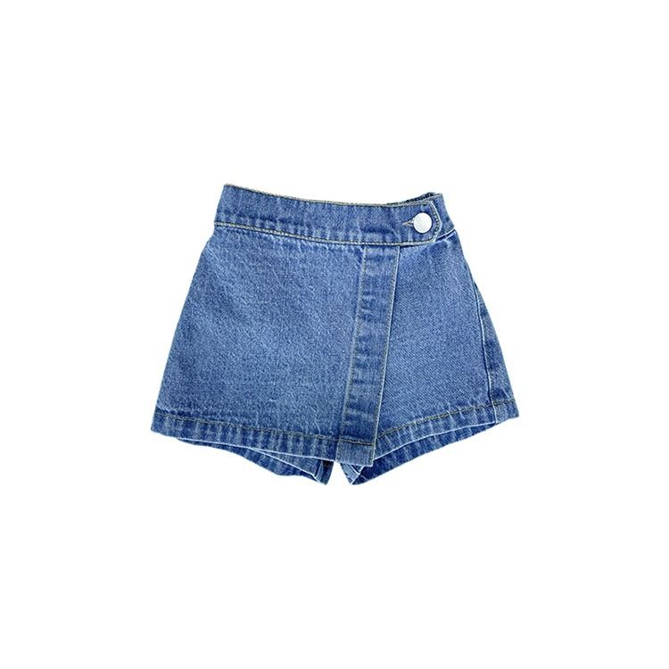 Children's wear girl Denim Shorts New 2020 summer breathable children's skirt pants casual pants wear foreign fashion
