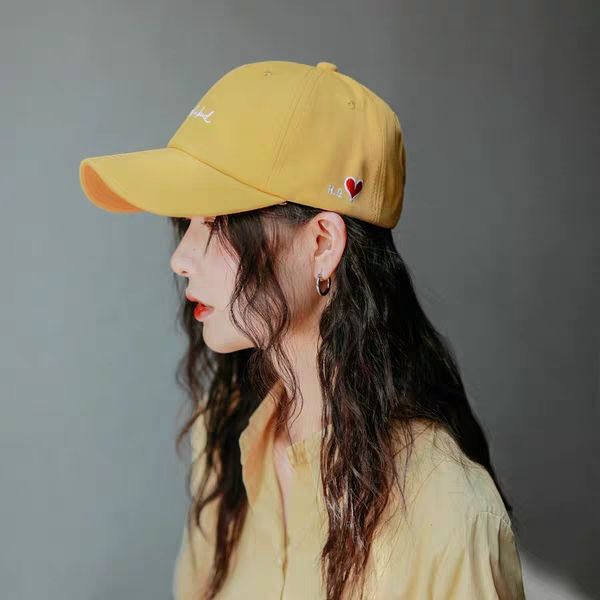 Ins letter cap Japanese net red soft top baseball cap fashion Korean casual sun visor female hat