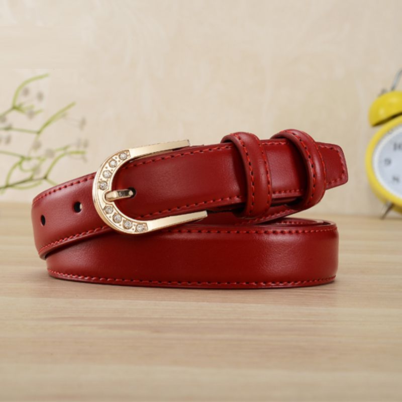 New women's belt Korean style trendy decorative thin belt ladies jeans belt all-match pin buckle skirt belt for schoolgirls