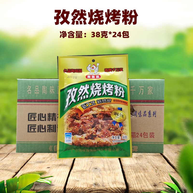 陶味园孜然烧烤粉38g 椒盐烤鱼烤肉烤鸡家用商用烧烤调味料撒料