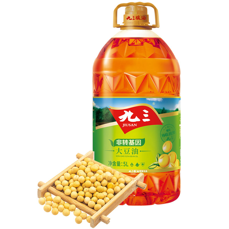 九三 非转基因 食用油 大豆油 三级 5l