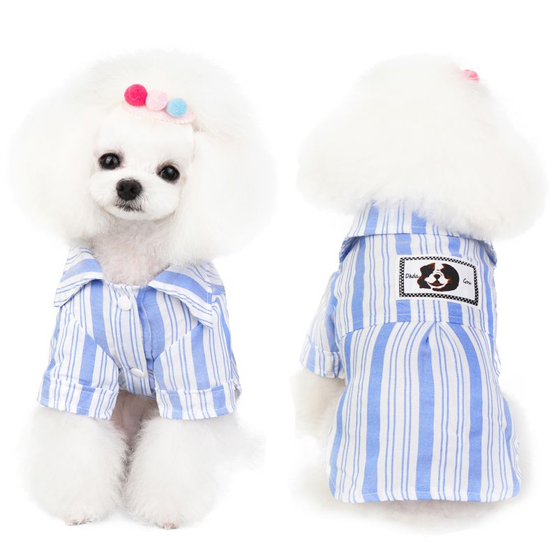 宠物狗狗猫咪衣服夏季薄款潮范衬衫泰迪比熊博美小型犬春夏装衬衣
