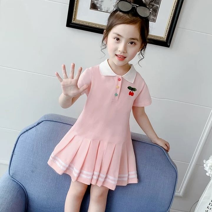 女童连衣裙夏装新款洋气韩版网红宝宝小女孩夏季儿童公主裙子