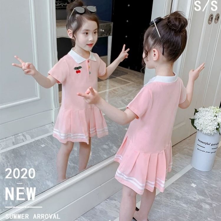 女童连衣裙夏装新款洋气韩版网红宝宝小女孩夏季儿童公主裙子