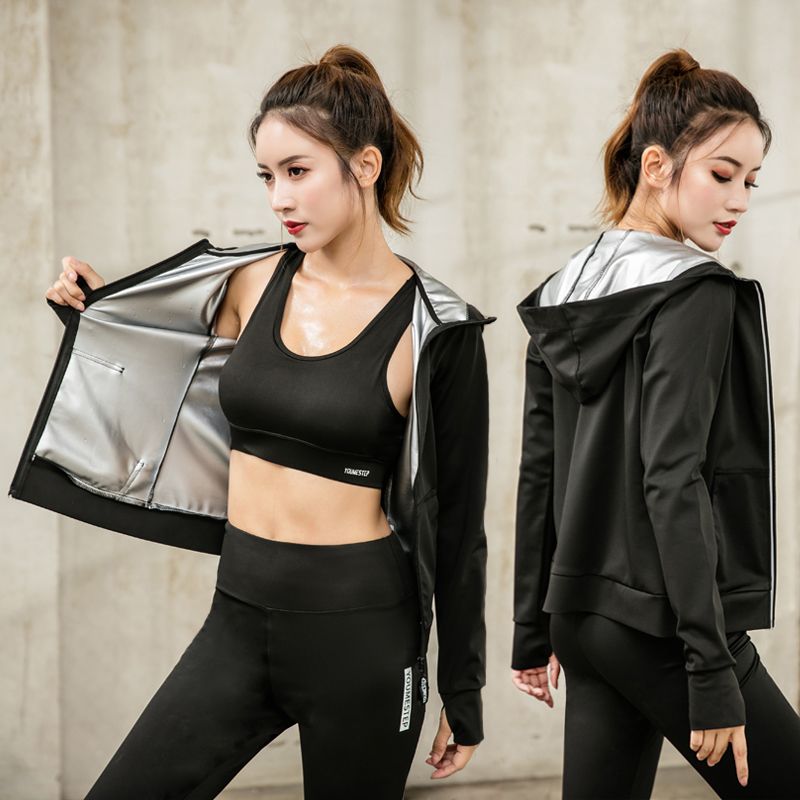 暴汗服女套裝爆汗服暴汗減肥爆汗褲暴汗衣高腰健身發汗服女出汗服