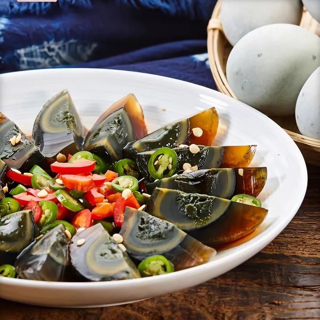 【湖北金松】无铅工艺松花皮蛋溏心变蛋单枚40-50g 皮蛋20枚