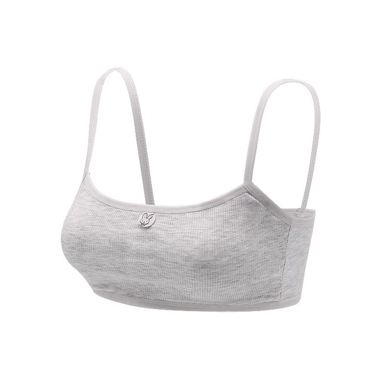 Cotton chest small underwear female middle school students Korean version of junior high school students development period vest high school students bra thin section bra