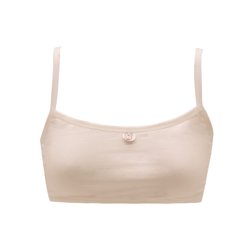 Cotton chest small underwear female middle school students Korean version of junior high school students development period vest high school students bra thin section bra