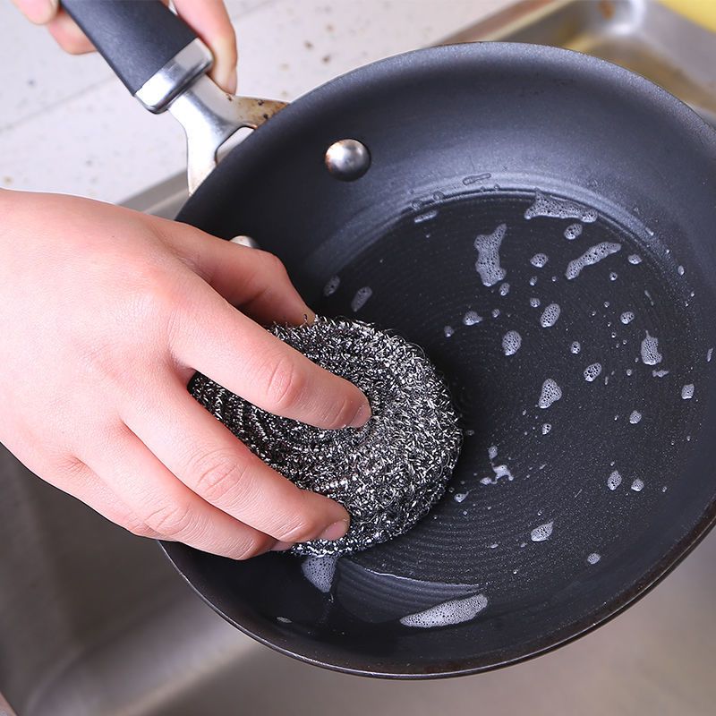 不生锈不掉渣大号钢丝球清洁球批发洗碗刷锅神器厨房用品清洁用品