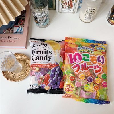 日本进口零食理本ribon经典5种10种水果混合风味网红送女友糖果